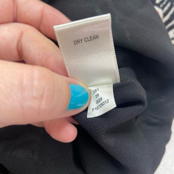 Alice Temperley For Target Dress Women's 7‎ Black Pink Floral Empire Tie Back - Picture 7 of 11